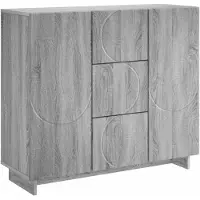 vidaXL Dressoir Grijs Sonoma 85,5 x 31 x 75 cm Bewerkt hout