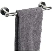 Famanu – Handdoekenrek wandmontage van 30 cm, chroom, ideaal voor badkamer en keuken