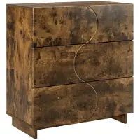 vidaXL Dressoir Gerookt eiken 70 x 38 x 75 cm Bewerkt hout