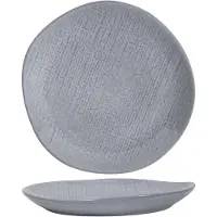 Cookinglife Dinerborden Linen Grijs ø 27 cm – 6 stuks