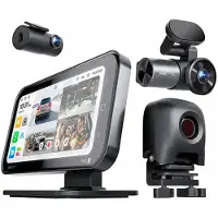 Vantrue Pilot 2 Volledig Systeem Dashcam – 's Werelds eerste dashcam met thermische beeldvorming, 2K+1080P+2K+Thermische lens, 4 kanalen 360°, CarPlay en Android Auto, 24/7 parkeermodus