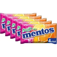 Mentos Fruit - Multipack - Snoep - 5x (4 Rollen - 150g (4x37,5g))