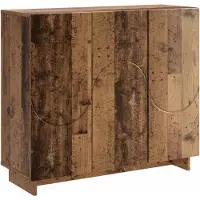 vidaXL Dressoir Oud hout 85,5 x 31 x 75 cm Bewerkt hout