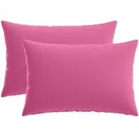 vidaXL Kussensloop 2 st HEERLEN Roze 30 x 50 cm Polyester