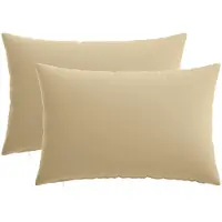vidaXL Kussensloop 2 st HEERLEN Beige 50 x 75 cm Polyester
