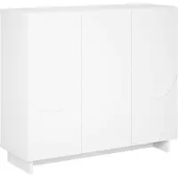 vidaXL Dressoir Wit 85,5 x 31 x 75 cm Bewerkt hout