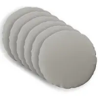 vidaXL Kussensloop 6 st HEERLEN Grijs Ø 60 cm Polyester