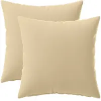 vidaXL Kussensloop 2 st HEERLEN Beige 50 x 50 cm Polyester