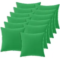 vidaXL Kussensloop 12 st HEERLEN Groen 50 x 50 cm Polyester
