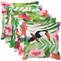 vidaXL Kussensloop 6 st HOUTEN Meerkleurig 30 x 30 cm Polyester