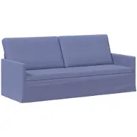 vidaXL - 3-zits - sofa - Jeans - Blauw - 190 - x - 81 - x - 82 - cm - Stof