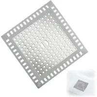 OEM Douchehaarfilter - Vierkantig roestvrijstalen zeef - Geschikt voor spoelbakken, douches en badkuipen - 12,5 x 12,2 cm - Zilver