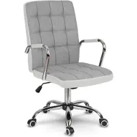 Sofotel Benton bureaustoel met stoffen bekleding, grijs en wit