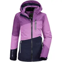 Killtec meisjes functionele jas met capuchon, model Lynge GRLS JCKT B, donkerpaars, maat 152