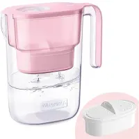 Dripio Waterfilterkan, 2,5 liter, roze, vermindert lood, chloor, BPA-vrij