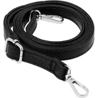 OEM Verstelbare leren schouderband voor tassen | Vervanging, lengte 85-150 cm | Schouderband voor portemonnee met zilveren bevestiging