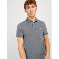 Jack & Jones Shirt 'JJEPaulos' grijs gemêleerd / wit