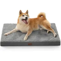Merkloos Bedsure Orthopedisch hondenbed, medium - Wasbaar met antislipbodem