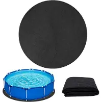 Merkloos Zwembadonderlegger 2 m, rond, antislip, PVC-folie en viltmat, voor tuin