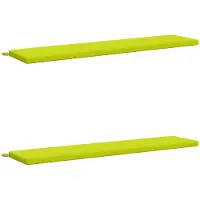 vidaXL Bank Kussens SOEST 2 st 100% Polyester Helder groen