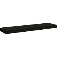 vidaXL 1-delig Bankkussen VUGHT 100% Polyester Zwart 100 x 30 x 5 cm