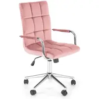 Halmar Bureaustoel GONZO 4 roze fluweel