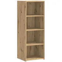 vidaXL Highboard Artisanaal eiken 45 x 41 x 124 cm Bewerkt hout