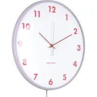 Karlsson - Wandklok Cheeky Dome Pendel Paars