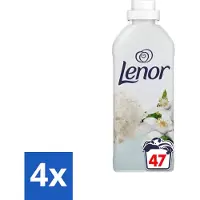 Lenor 4 x - Wasverzachter - Citroenbloesem & Zeekristal - 47 Wasbeurten - Wasverzachter - - Citroenbloesem - Zeekristal - Frisse Geur