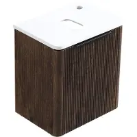Differnz Olle badkamermeubel met ribbelfront 40cm bruin