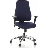 Hjh OFFICE PRO-TEC 200 - Professionele bureaustoel Donkerblauw