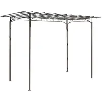 vidaXL Stalen rozenboog 215 cm