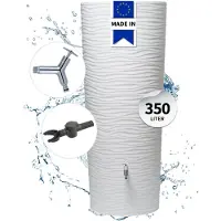 Graf GARANTIA NATURA 2in1 regenton complete-set 350 L arctic incl. design chroom uitloopkraan en regenpijp aansluiting