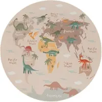 TT Home Kinderkamertapijt, jongenskamertapijt, meisjeskamertapijt, antislip dinosaurussen, aarde