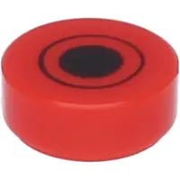 LEGO Ronde plaat 1x1 met zwarte stip en cirkelpatroon (98138pb043) – nieuw