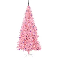 vidaXL Kerstboom Roze 240 cm PVC