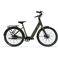 Tomos EB 03 - Elektrische Fiets - 28 inch - 250W motor - Actieradius tot 70 km - Hydraulische schijfremmen - 360Wh accu - Lage instap - Olijfgroen Mat