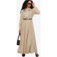 Bigdart Gestippelde Maxi Shirtjurk