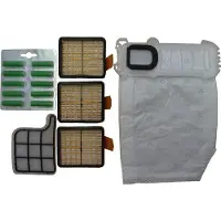 Markenlos stofzuigzakken, 135 x vlies, geschikt voor Vorwerk Kobold VK 135/136 - HEPA-filter - motorfilter - 10 geursticks