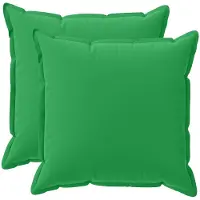 vidaXL Kussensloop 2 st HOUTEN Groen 65 x 65 cm Polyester