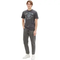 Tom Tailor Shirt hemelsblauw / donkergrijs / natuurwit