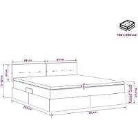 vidaXL Opbergbed met hoofdeinde Donkergroen 160 x 200 cm Fluweel