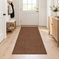 vidaXL Gebied Tapijt Grijs 80 x 250 cm Jute