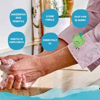 Yokuu Probiotische Vegan Handzeep –Thijm & Zeezout – 1 Herbruikbare Glazen Fles + 3 Parels – Schuimende Waterloze Zeep
