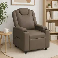 vidaXL Massage-relaxfauteuil Grijs 75 x 95 x 106 cm Stof
