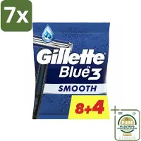 Gillette 7 x Wegwerpmesjes Blue III 12 stuks per verpakking - Grootverpakking - Scheermesje - Scheermes - Scheerbeurt - Scheerhandvat - Scheerhoofd