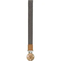Fresk Speenkoord - 22 cm - Kraamcadeau - Speenketting met Velcro Sluiting - Speenhouder - Fopspeenkoord - Donkergrijs