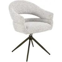 LivingFurn - Eetkamerstoel Linn Beige Bronze - 62x58x85cm - Set van 2