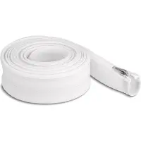 DeLOCK polyester kabelsleeve met ritssluiting | 50mm | hittebestendig | wit | 3 meter