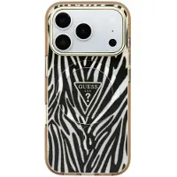 GUESS MagSafe Case voor de Apple iPhone 18 Pro / 17 Pro - Zebra Gold